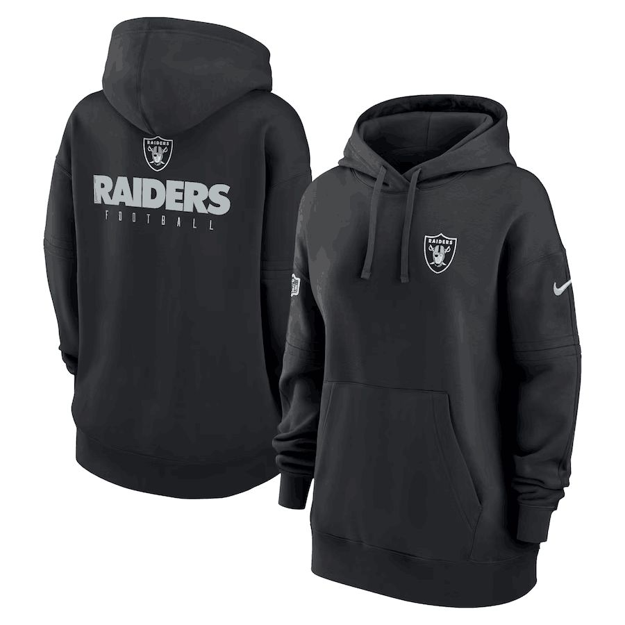 Women 2023 NFL Oakland Raiders black Sweatshirt style 1->carolina panthers->NFL Jersey
